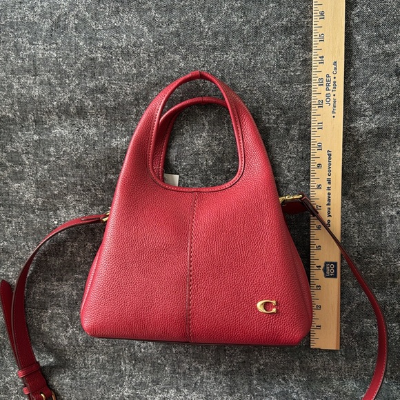 Coach Lana 23 red leather gold hardware nwt - Picture 11 of 11